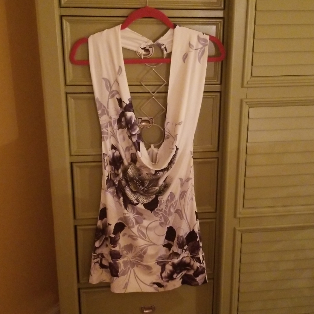 Super sexy size 6 mini black n whidress